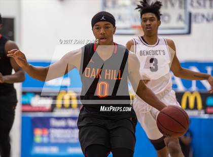 Thumbnail 3 in Oak Hill Academy vs. St. Benedict's Prep (Metro Classic) photogallery.