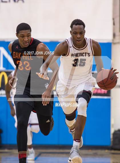 Thumbnail 1 in Oak Hill Academy vs. St. Benedict's Prep (Metro Classic) photogallery.
