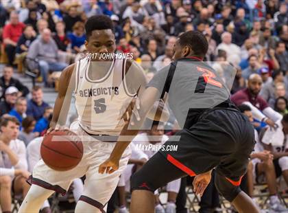 Thumbnail 3 in Oak Hill Academy vs. St. Benedict's Prep (Metro Classic) photogallery.