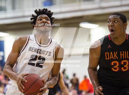 Thumbnail 1 in Oak Hill Academy vs. St. Benedict's Prep (Metro Classic) photogallery.