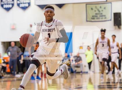 Thumbnail 1 in Oak Hill Academy vs. St. Benedict's Prep (Metro Classic) photogallery.
