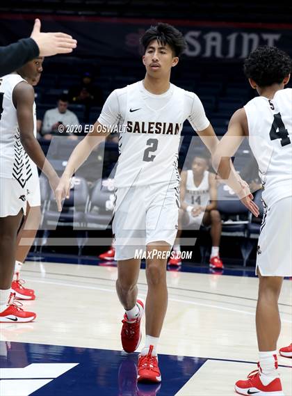 Thumbnail 2 in Salesian College Preparatory vs. Pacifica Christian/Orange County (Maxpreps MLK Classic) photogallery.
