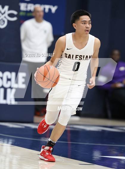 Thumbnail 3 in Salesian College Preparatory vs. Pacifica Christian/Orange County (Maxpreps MLK Classic) photogallery.