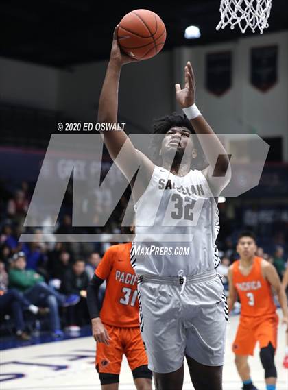 Thumbnail 3 in Salesian College Preparatory vs. Pacifica Christian/Orange County (Maxpreps MLK Classic) photogallery.
