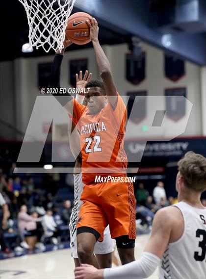 Thumbnail 1 in Salesian College Preparatory vs. Pacifica Christian/Orange County (Maxpreps MLK Classic) photogallery.