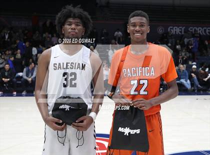 Thumbnail 3 in Salesian College Preparatory vs. Pacifica Christian/Orange County (Maxpreps MLK Classic) photogallery.
