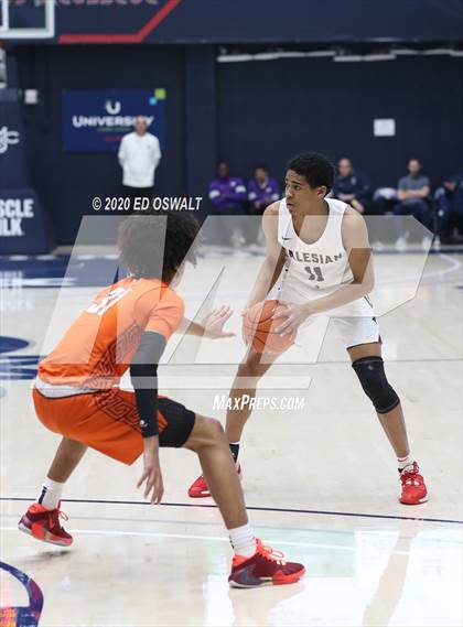 Thumbnail 2 in Salesian College Preparatory vs. Pacifica Christian/Orange County (Maxpreps MLK Classic) photogallery.