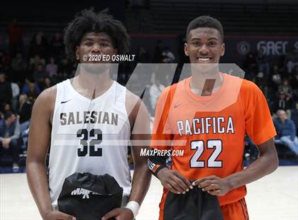 Thumbnail 2 in Salesian College Preparatory vs. Pacifica Christian/Orange County (Maxpreps MLK Classic) photogallery.