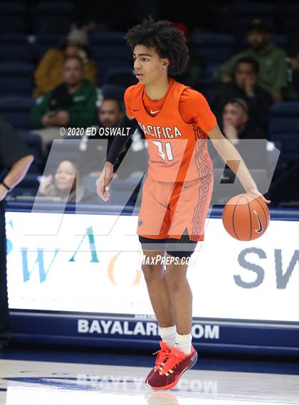 Thumbnail 2 in Salesian College Preparatory vs. Pacifica Christian/Orange County (Maxpreps MLK Classic) photogallery.
