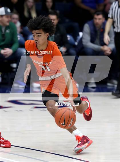 Thumbnail 3 in Salesian College Preparatory vs. Pacifica Christian/Orange County (Maxpreps MLK Classic) photogallery.
