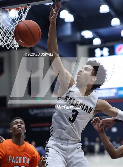 Thumbnail 1 in Salesian College Preparatory vs. Pacifica Christian/Orange County (Maxpreps MLK Classic) photogallery.