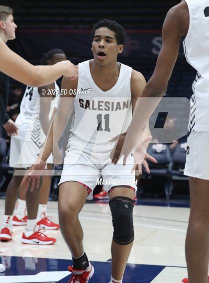 Thumbnail 3 in Salesian College Preparatory vs. Pacifica Christian/Orange County (Maxpreps MLK Classic) photogallery.