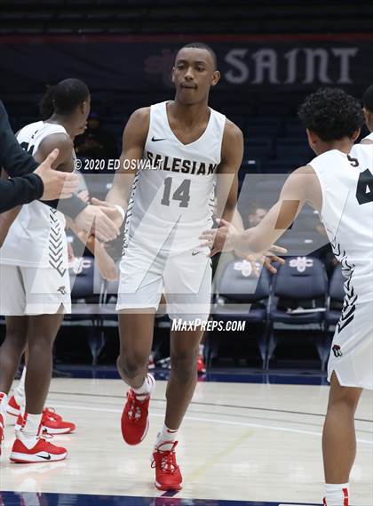Thumbnail 3 in Salesian College Preparatory vs. Pacifica Christian/Orange County (Maxpreps MLK Classic) photogallery.