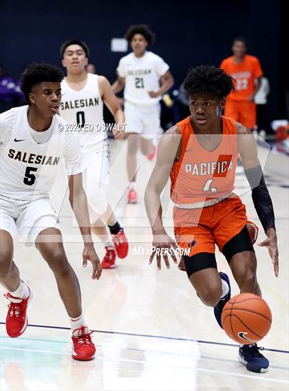 Thumbnail 3 in Salesian College Preparatory vs. Pacifica Christian/Orange County (Maxpreps MLK Classic) photogallery.