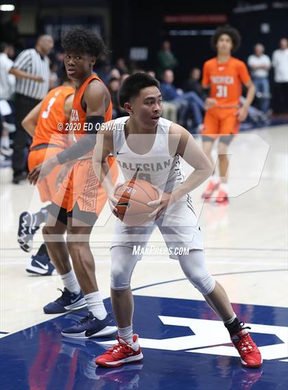 Thumbnail 1 in Salesian College Preparatory vs. Pacifica Christian/Orange County (Maxpreps MLK Classic) photogallery.