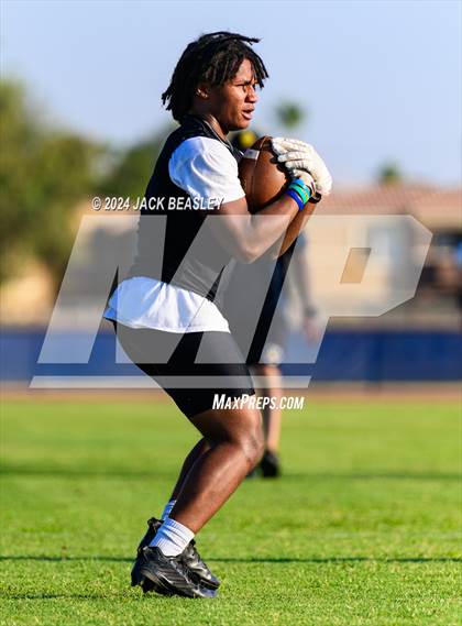 Thumbnail 1 in Marcos de Niza vs Skyline (Mesquite Summer Passing League) photogallery.