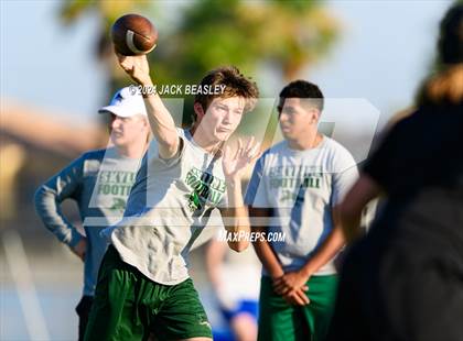 Thumbnail 1 in Marcos de Niza vs Skyline (Mesquite Summer Passing League) photogallery.