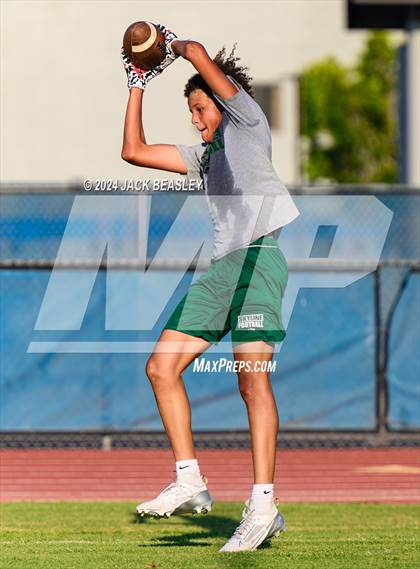 Thumbnail 1 in Marcos de Niza vs Skyline (Mesquite Summer Passing League) photogallery.