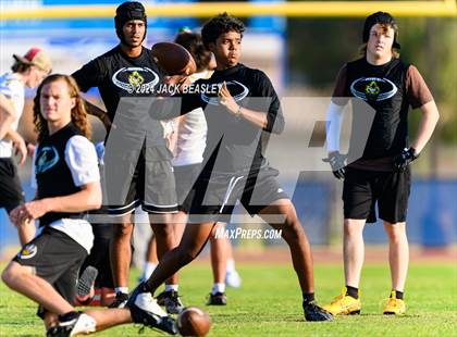Thumbnail 1 in Marcos de Niza vs Skyline (Mesquite Summer Passing League) photogallery.