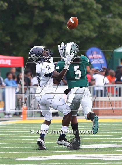 Thumbnail 1 in Cass Tech vs. Southfield (Tim Horton Prep Kickoff Classic) photogallery.