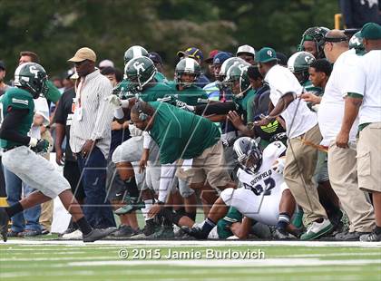 Thumbnail 2 in Cass Tech vs. Southfield (Tim Horton Prep Kickoff Classic) photogallery.