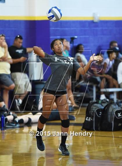 Thumbnail 3 in Long Beach Poly vs Valley Christian (Durango Fall Classic) photogallery.