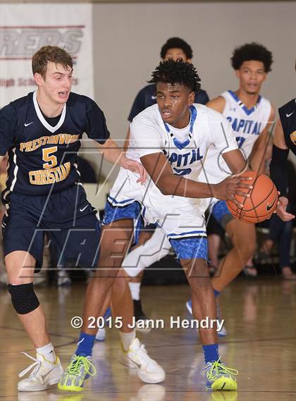 Thumbnail 2 in Prestonwood Christian @ Capital Christian (MaxPreps Holiday Classic) photogallery.