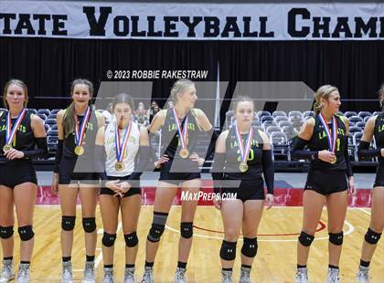Thumbnail 3 in Blum vs. Harrold (UIL 1A Volleyball Final Medal Ceremony) photogallery.