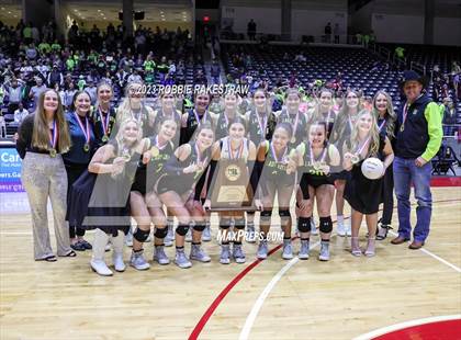 Thumbnail 3 in Blum vs. Harrold (UIL 1A Volleyball Final Medal Ceremony) photogallery.