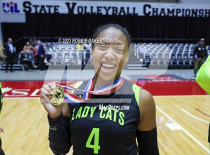 Thumbnail 3 in Blum vs. Harrold (UIL 1A Volleyball Final Medal Ceremony) photogallery.