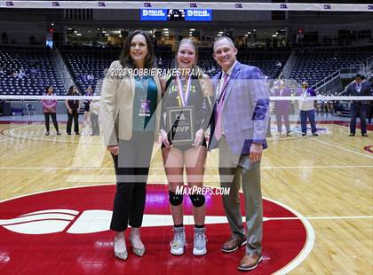 Thumbnail 2 in Blum vs. Harrold (UIL 1A Volleyball Final Medal Ceremony) photogallery.