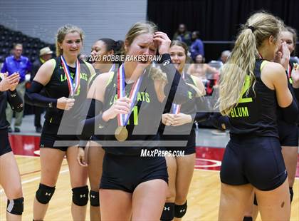 Thumbnail 2 in Blum vs. Harrold (UIL 1A Volleyball Final Medal Ceremony) photogallery.