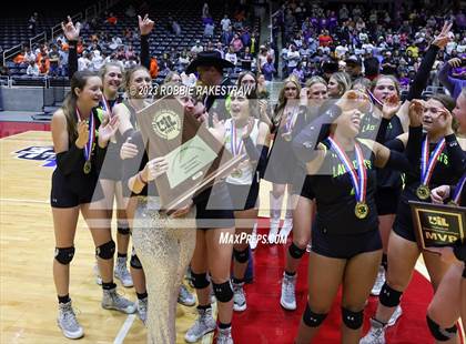 Thumbnail 1 in Blum vs. Harrold (UIL 1A Volleyball Final Medal Ceremony) photogallery.