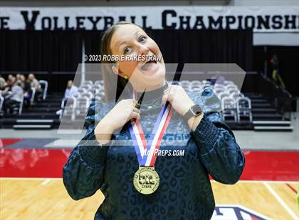 Thumbnail 3 in Blum vs. Harrold (UIL 1A Volleyball Final Medal Ceremony) photogallery.