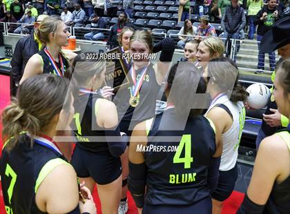 Thumbnail 2 in Blum vs. Harrold (UIL 1A Volleyball Final Medal Ceremony) photogallery.