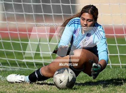 Thumbnail 2 in Canyon del Oro vs Flowing Wells (Brandon Bean Soccer Tournament) photogallery.