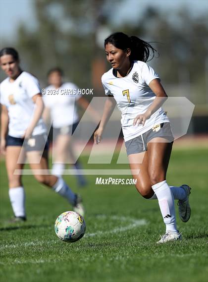 Thumbnail 2 in Canyon del Oro vs Flowing Wells (Brandon Bean Soccer Tournament) photogallery.