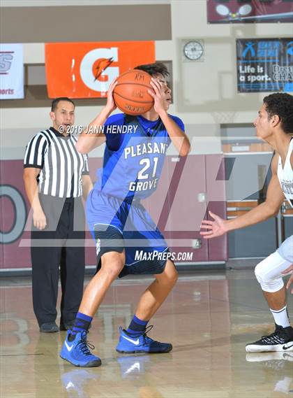 Thumbnail 1 in Archbishop Mitty vs. Pleasant Grove (Rancho Mirage Holiday Invitational) photogallery.