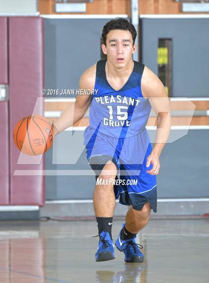 Thumbnail 3 in Archbishop Mitty vs. Pleasant Grove (Rancho Mirage Holiday Invitational) photogallery.