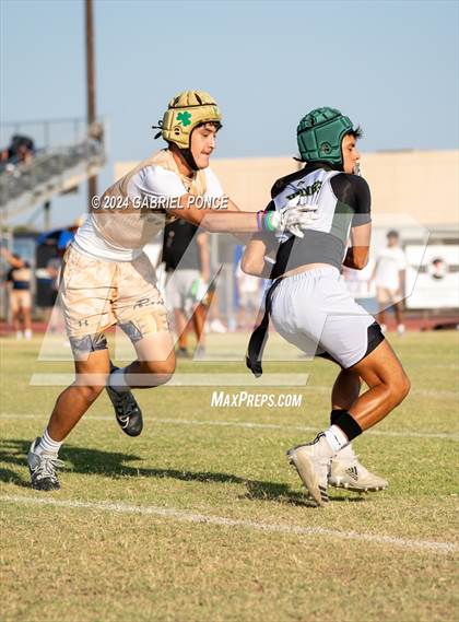 Thumbnail 1 in Holtville vs Yuma Catholic (7 on 7) photogallery.