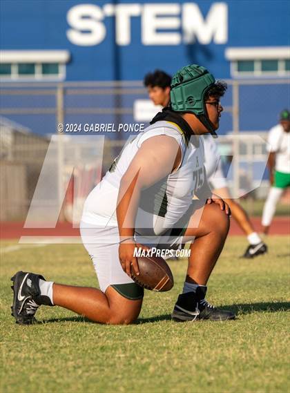 Thumbnail 2 in Holtville vs Yuma Catholic (7 on 7) photogallery.
