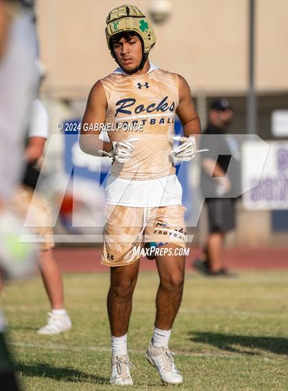 Thumbnail 2 in Holtville vs Yuma Catholic (7 on 7) photogallery.