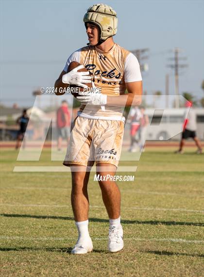 Thumbnail 1 in Holtville vs Yuma Catholic (7 on 7) photogallery.