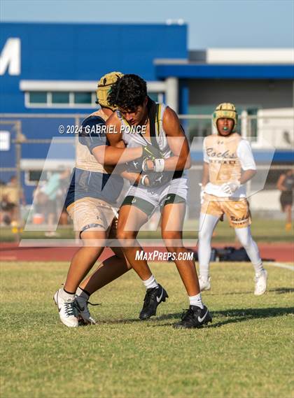Thumbnail 2 in Holtville vs Yuma Catholic (7 on 7) photogallery.