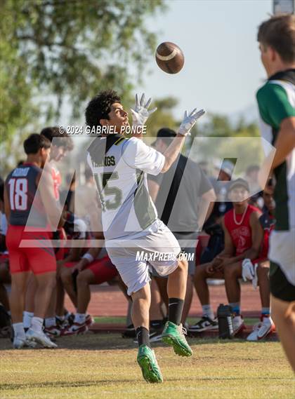 Thumbnail 2 in Holtville vs Yuma Catholic (7 on 7) photogallery.