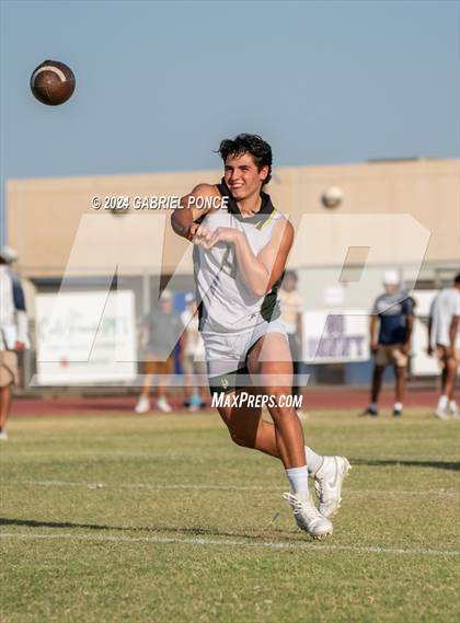 Thumbnail 1 in Holtville vs Yuma Catholic (7 on 7) photogallery.