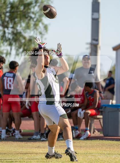 Thumbnail 3 in Holtville vs Yuma Catholic (7 on 7) photogallery.