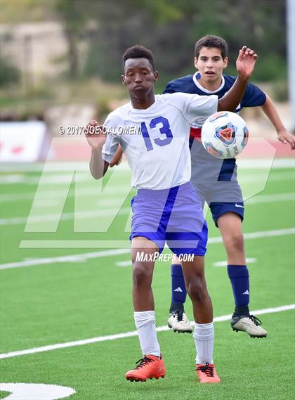 Thumbnail 1 in Dallas International vs Presbyterian Pan American (TAPPS State Soccer Championship Final) photogallery.