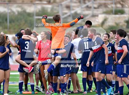 Thumbnail 3 in Dallas International vs Presbyterian Pan American (TAPPS State Soccer Championship Final) photogallery.