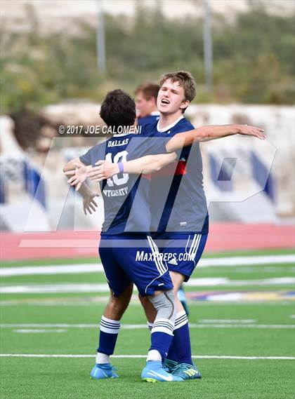 Thumbnail 3 in Dallas International vs Presbyterian Pan American (TAPPS State Soccer Championship Final) photogallery.